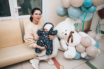 выписка из роддома фотосессия летом