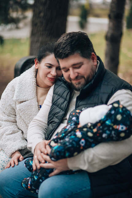выписка из роддома фотосессия летом