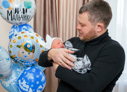 выписка из роддома фотосессия летом