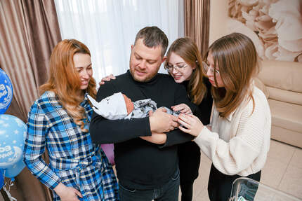 выписка из роддома фотосессия летом