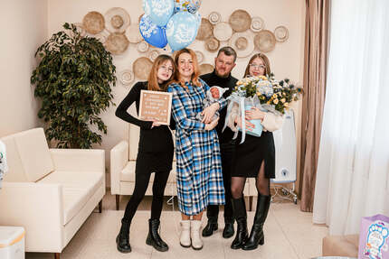 выписка из роддома фотосессия летом