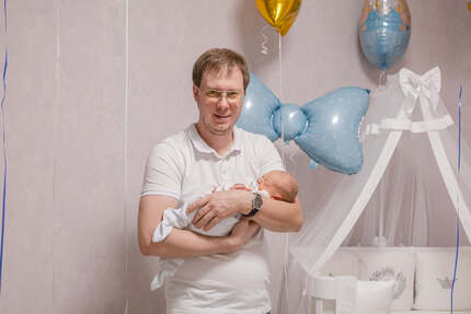 выписка из роддома фотосессия дома